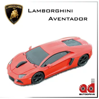 AutoDrive 汽車造型無線滑鼠 - Lamborghini Aventador (橘)