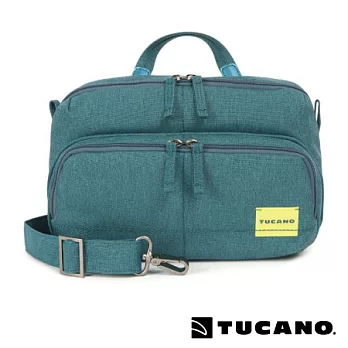 TUCANO CONTATTO DIGITAL BAG 休閒/相機兩用撞色包(中)地中海綠