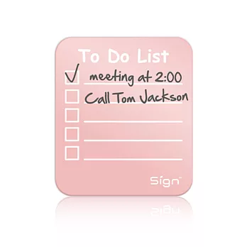 sign 矽膠 便利貼 to do list 粉紅粉紅