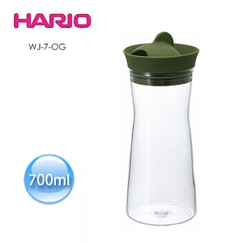 HARIO Gmark墨綠色冷水壺700ml WJ-7-OG