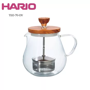 HARIO 橄欖木濾壓茶壺700ml TEO-70-OV