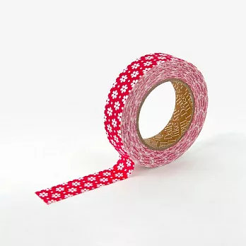 Dailylike 單捲布柄緞帶貼-聖誕雪花