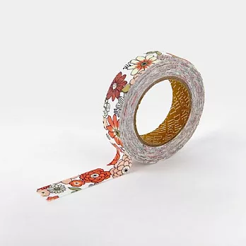 Dailylike 單捲布柄緞帶貼-塔莎杜朵美麗花園