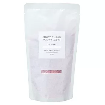 [MUJI 無印良品]花草精華浴鹽補充包(玫瑰)/380g