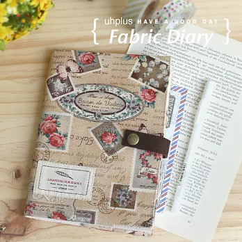 uhplus Fabric Diary 手帳套- 薔薇花園