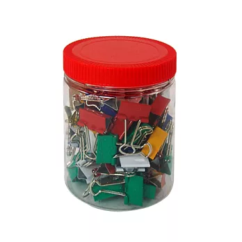 【ABEL】25mm彩色長尾夾(混色)-72入