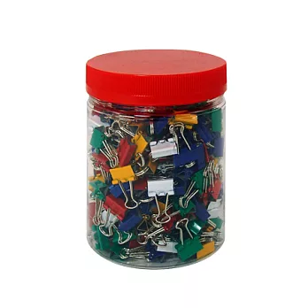 【ABEL】15mm彩色長尾夾(混色)-288入