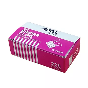 【ABEL】25mm黑色長尾夾-12入