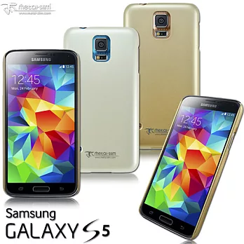 【Metal-Slim】Samsung Galaxy S5新型保護殼真珠金