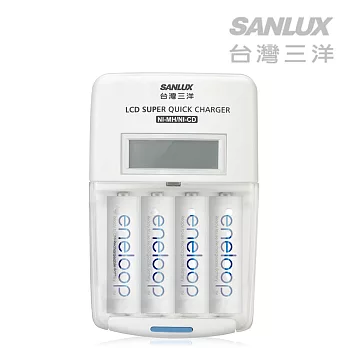 日本Panasonic國際牌eneloop低自放電充電電池組(搭配液晶充電器+4號4入)