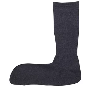 [MUJI 無印良品]男棉混左右辨識直角襪墨灰26~28cm
