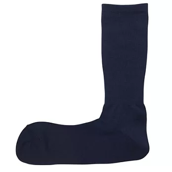 [MUJI 無印良品]男棉混左右辨識直角襪深藍26~28cm