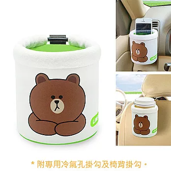 【LINE FRIENDS】兩用 冷氣孔/椅背掛袋 (台灣製)(BROWN熊大)