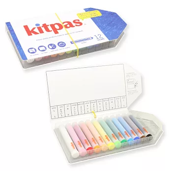 Kitpas kids 12色筆套蠟筆組