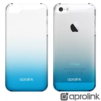 【Aprolink】iPhone5/5S琉璃系列繽紛漸層保護殼/藍(IPH-5S03/BL)