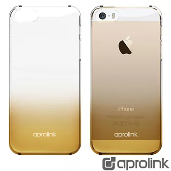 【Aprolink】iPhone5/5S琉璃系列繽紛漸層保護殼/金黃(IPH-5S03/GD)