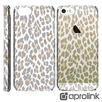 【Aprolink】iPhone5/5S彩印系列動物皮紋保護殼/豹紋款(IPH5S-T20/LP)