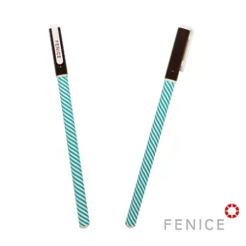 【FENICE】原子筆(黑色筆芯/單支) - 好寫易握超便利棕筆蓋+黑色墨水