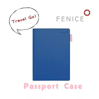 【FENICE】護照夾 - 文具用品 旅行好朋友海軍藍+粉