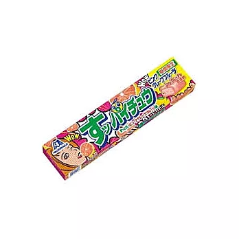 日本【森永】嗨啾條糖-葡萄柚味