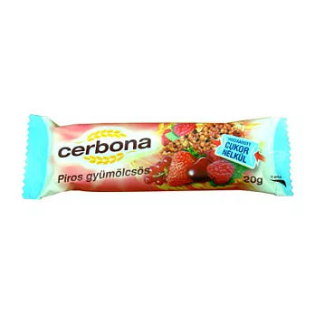 CERBONA歐洲索伯拿無糖纖果棒-綜合水果口味1盒(20條/盒)