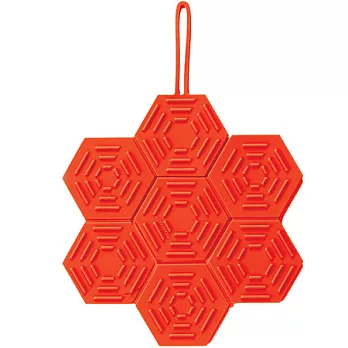 《MASTRAD》雪花折疊隔熱墊(紅)