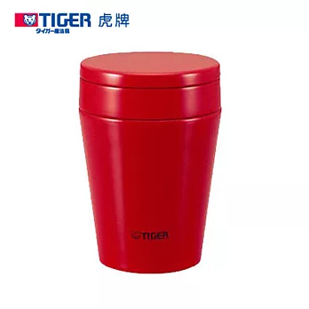 TIGER虎牌380cc不鏽鋼真空食物罐 MCC-B038-番茄紅(RS)