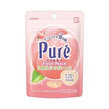日本【卡羅】PureQ軟糖-白桃