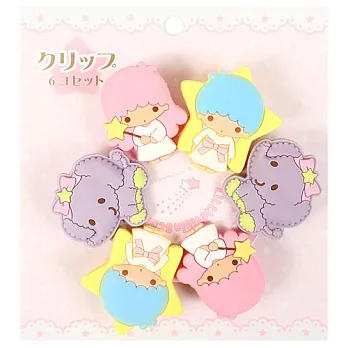 SANRIO 雙星仙子橡膠造型夾組(1組6個入)