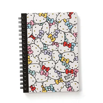 SANRIO HELLO KITTY滿版粉彩緞帶系列線圈筆記本