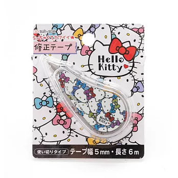 SANRIO HELLO KITTY滿版粉彩緞帶系列迷你修正帶