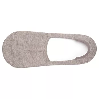 [MUJI 無印良品]男棉混麻止滑隱形襪灰色25~27cm