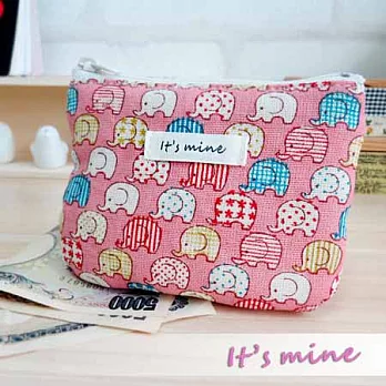 It’ mine 零錢包系列-五花象-粉紅