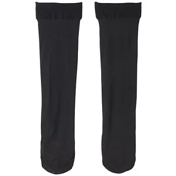 [MUJI 無印良品]足底附緩衝墊及膝絲襪黑色23~25cm