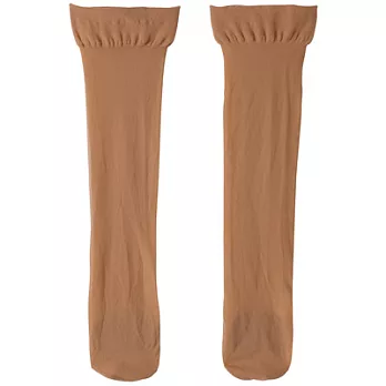 [MUJI 無印良品]足底附緩衝墊及膝絲襪自然米23~25cm