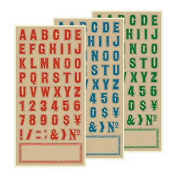 MIDORI DIY系列-字母數字貼牛皮紙