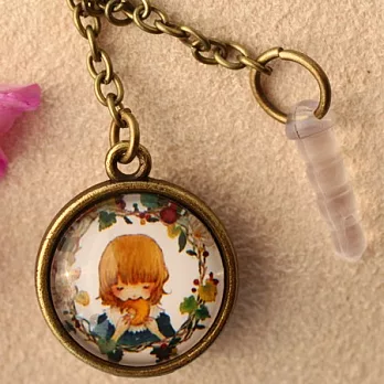 小清新(女生)防塵塞吊飾‧輕靈之森手工療癒系