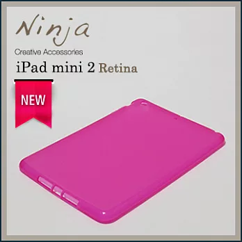 【東京御用Ninja】iPad mini 2 Retina磨砂TPU清水保護套（桃紅色）