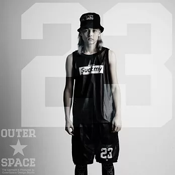 Outerspace 23皮革球褲35黑