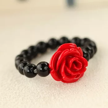 焰火玫瑰珠串戒指‧蝶夢東方