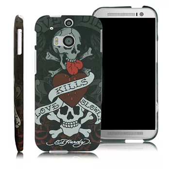 ED HARDY 暗黑LKS HTC ONE M8保護殼