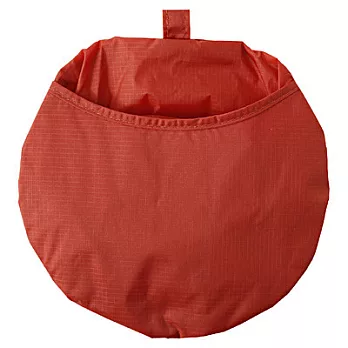 [MUJI 無印良品]輕量尼龍圓底束口袋/大.橘