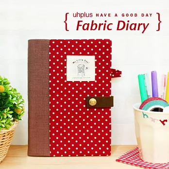 uhplus My Little Day 小日子/Fabric Diary手帳套 - 電話亭(red)