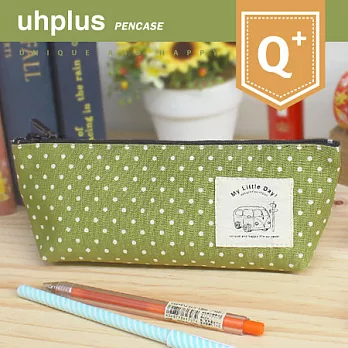 uhplus My Little Day 小日子/Q-plus帆船筆袋 - 麵包車(green)