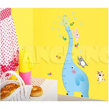 【Q’pido】小象身高尺 壁貼/牆貼/玻璃貼