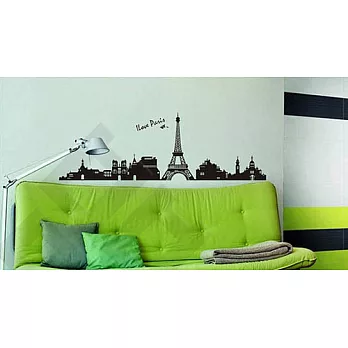 【Q’pido】艾菲爾鐵塔 壁貼/牆貼/玻璃貼-33x60CM