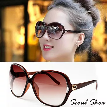 Seoul Show 愛情光影 時尚太陽眼鏡8072茶色