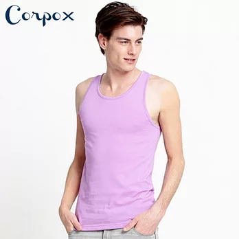 【Corpo X】男款持續涼感背心L粉紫