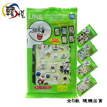 【韓悅】日本_LINE造型立體貼紙+口香糖(日本原裝進口)
