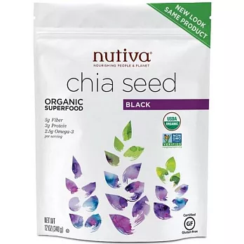 Nutiva Organic Chia Seed 有機白奇亞籽 ( 鼠尾草籽 ) 340g